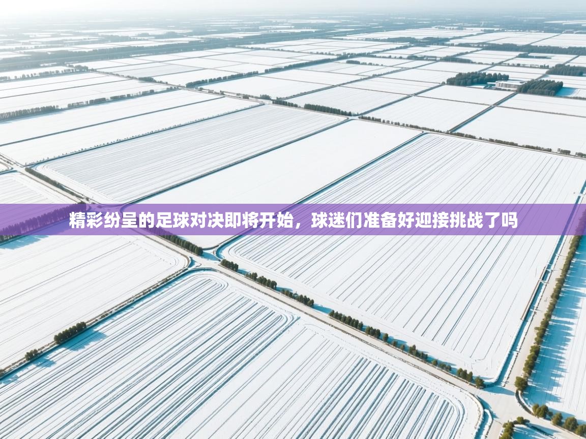 精彩纷呈的足球对决即将开始,球迷们准备好迎接挑战了吗 第1张
